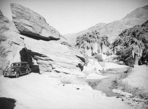 Signal rock in Palm Canyon