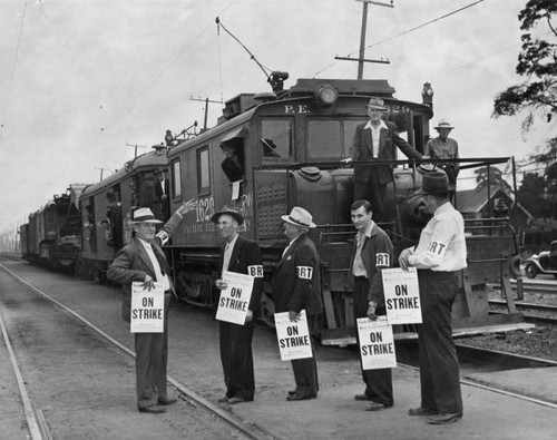 Only train in service during strike