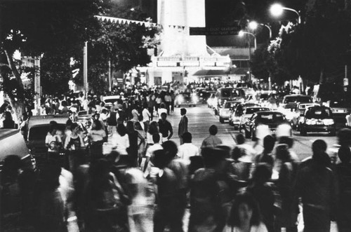 Night life in Westwood Village