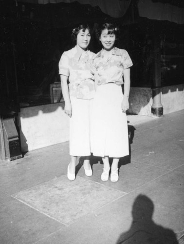 Two young women in Little Tokyo