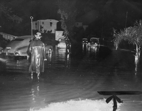 Flooded street