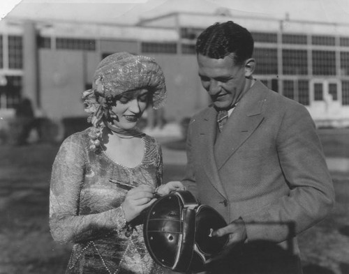 Marion Davies and Harold "Red" Grange