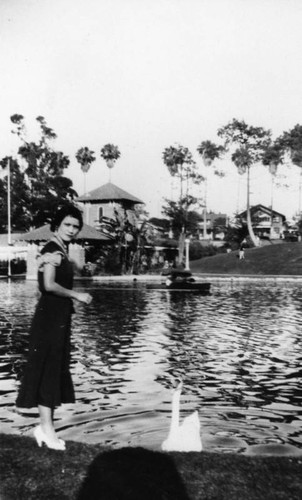 Woman at Hollenbeck Park