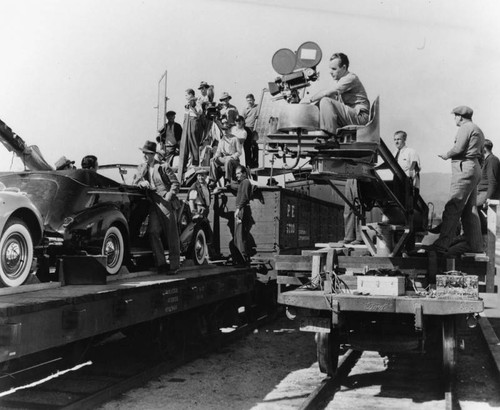 Filming of "Cocoanut Grove"