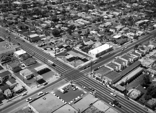 Richfield and Mobil filling stations