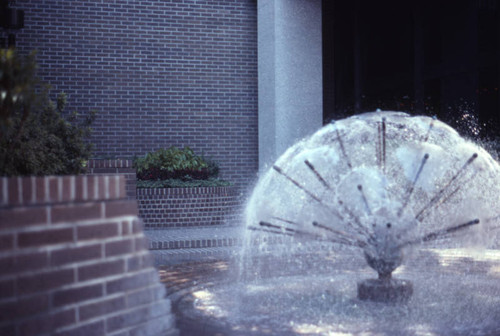 Office building fountain