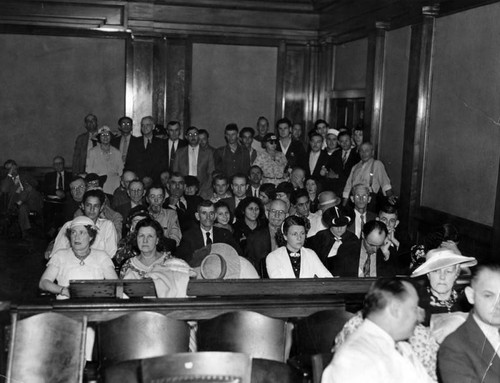 Courtroom spectators