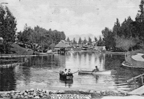 Boating in Hollenbeck Park