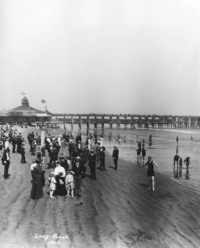 Beach scene in Long Beach