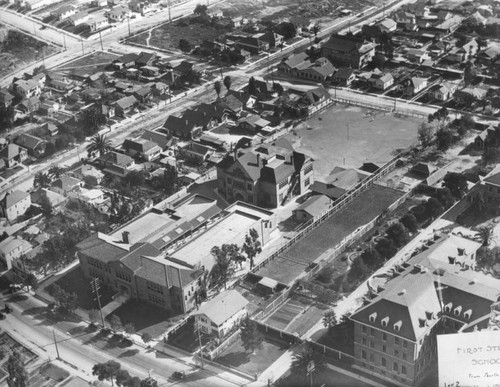 First Street School aerial