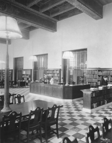 History Department interior, Los Angeles Public Library