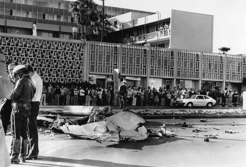 Scene after mid-air crash in El Segundo