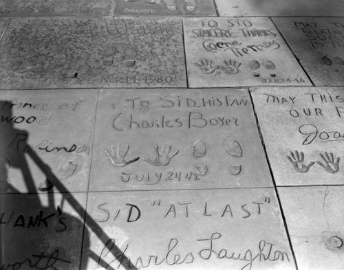 Charles Boyer, Grauman's Chinese Theater