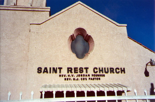 Saint Rest Baptist Church, entrance