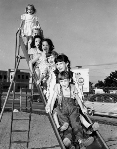 Fun on a slide