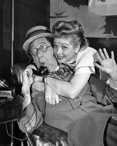 Ed Wynn and Lucille Ball