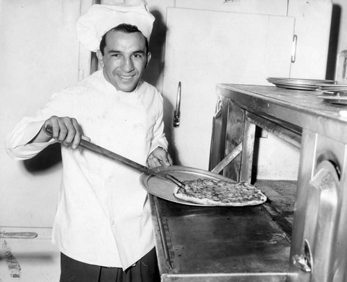 Joey Dorando dishes up pizza, too