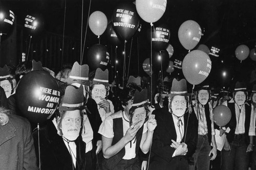 Protest at County Art Museum