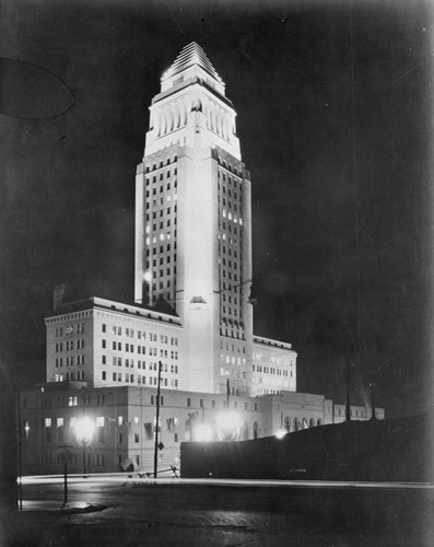 Los Angeles City Hall construction