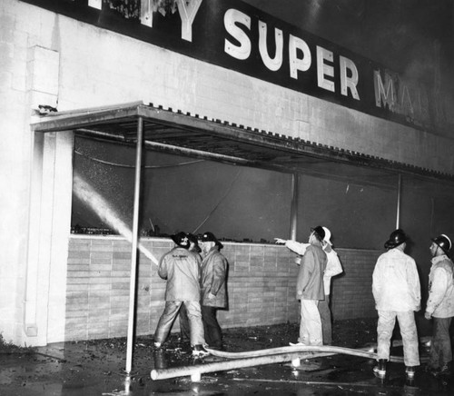 Supermarket destroyed