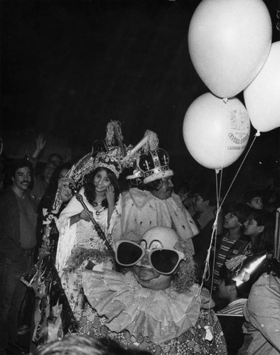 Mardi Gras king and queen