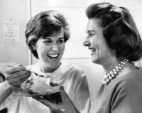 Claire's teacher, her mother, tests finished pie