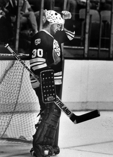 Bruin goaltender, Jim Craig