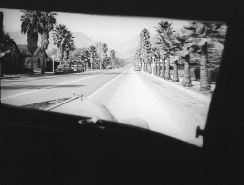 Windshield view of Azusa Avenue