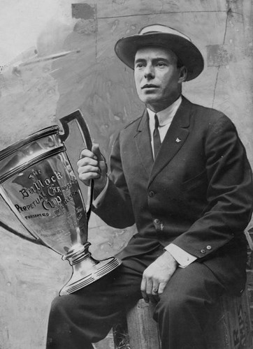 Ralph Hamlin with Bullock Trophy