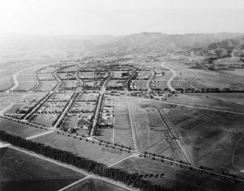 Aerial view of Beverly Hills