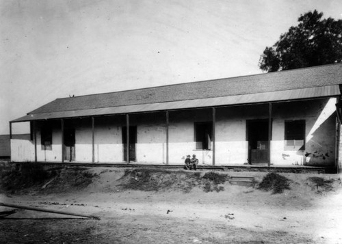 Avila Adobe as it looked in 1890