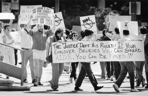 AIDS demonstration at Federal Building