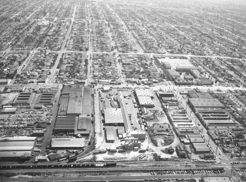 Firestone Boulevard and Otis Avenue, South Gate, looking south