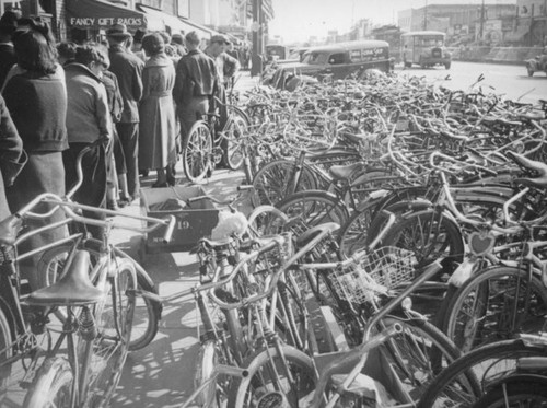 Bikes at the Fox California Theater, Huntington Park