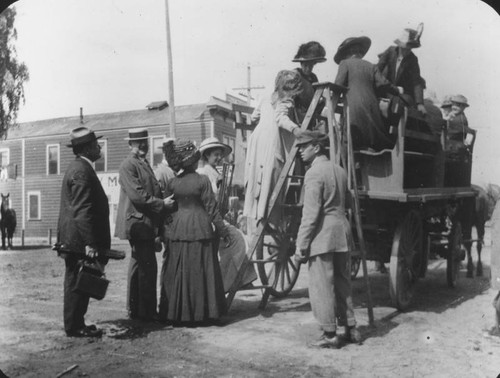 Wagon being mounted