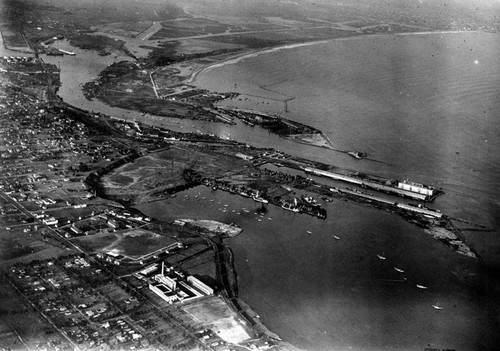 Outer harbor, aerial view