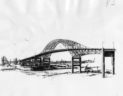 Gerald Desmond Bridge, drawing