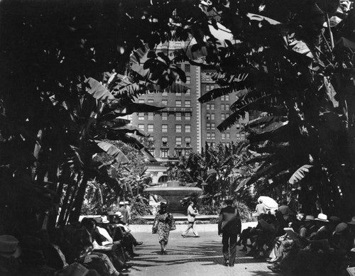 Pershing Square fountain