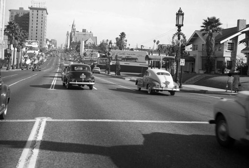 Wilshire Boulevard at Normandie Avenue and Irolo Street