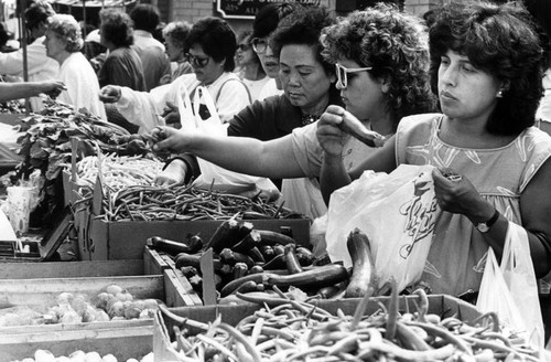 Shopping for vegetables