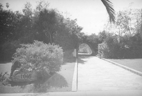 Driveway of Tibbet's residence