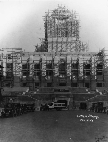 LAPL Central Library construction, view 75