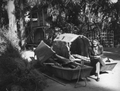 Ethel Schultheis and Hugo Reid Adobe, Arboretum — Calisphere