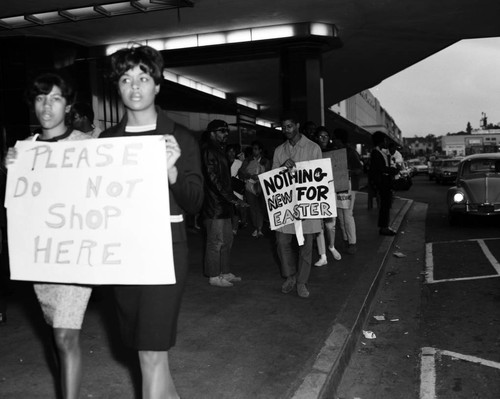 Community protest in honor of Martin Luther King assassination