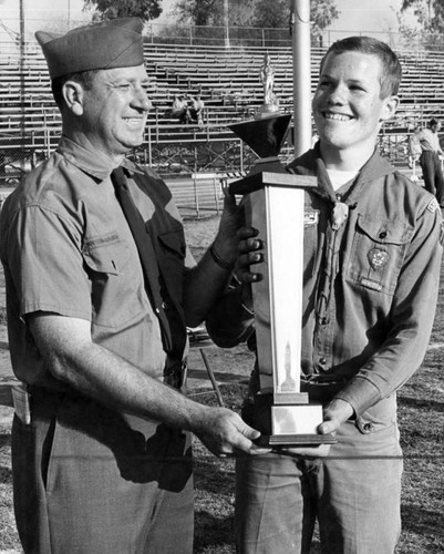 Scout-O-Rally trophy presented