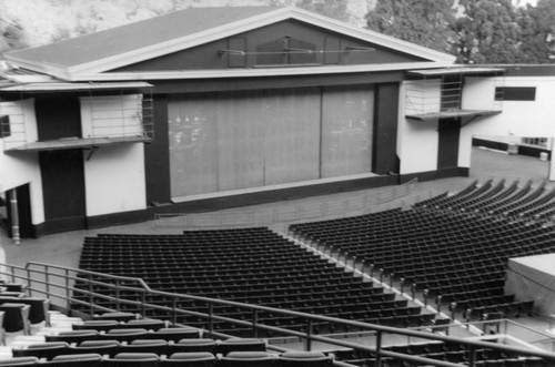 Front row seating and stage, Greek Theatre