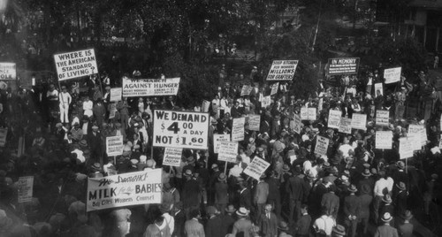 Hunger March at La Plaza