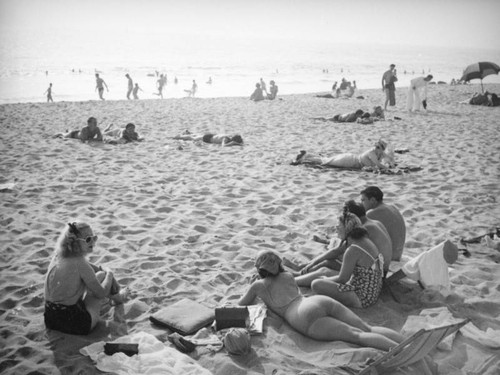 Relaxing at the beach