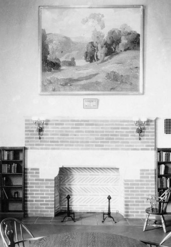 Fireplace, Felipe de Neve Branch Library