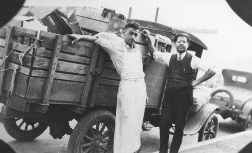 Armenian American grocers and delivery truck